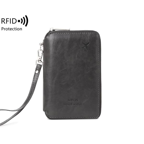 INF RFID-blokkerende passholder-lommebok - Sikker reisearrangør