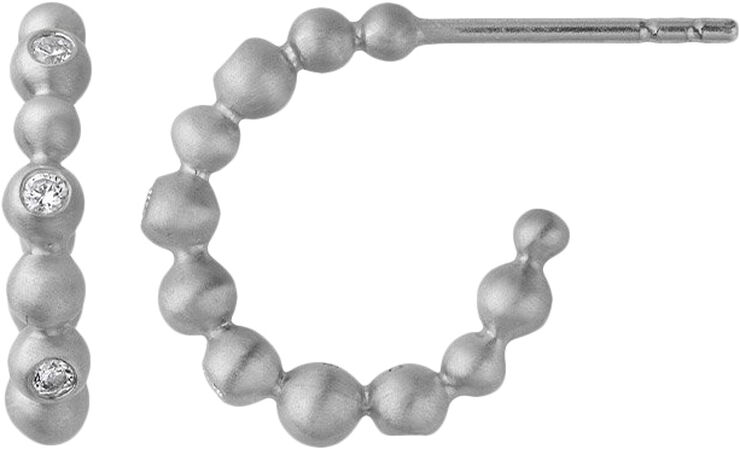 ByBiehl Pebbles hoops small - silver Sølv