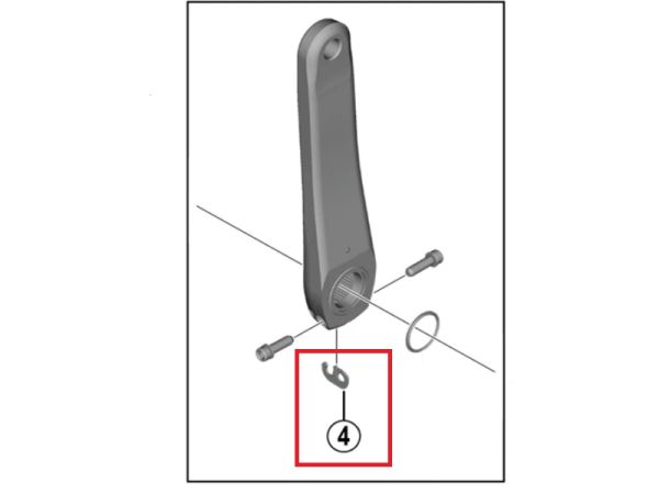 Shimano Pedalarm Sikkerhedsplade, Venstre