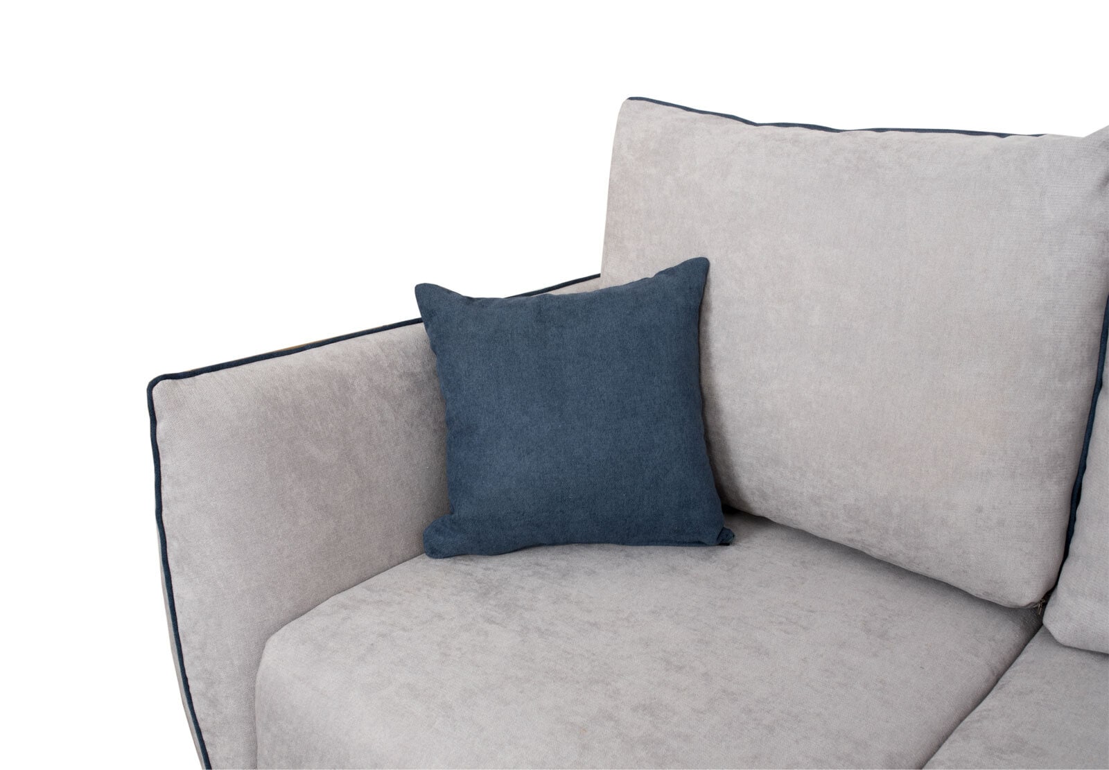 Ecksofa Firenze 257x94x168 cm grau