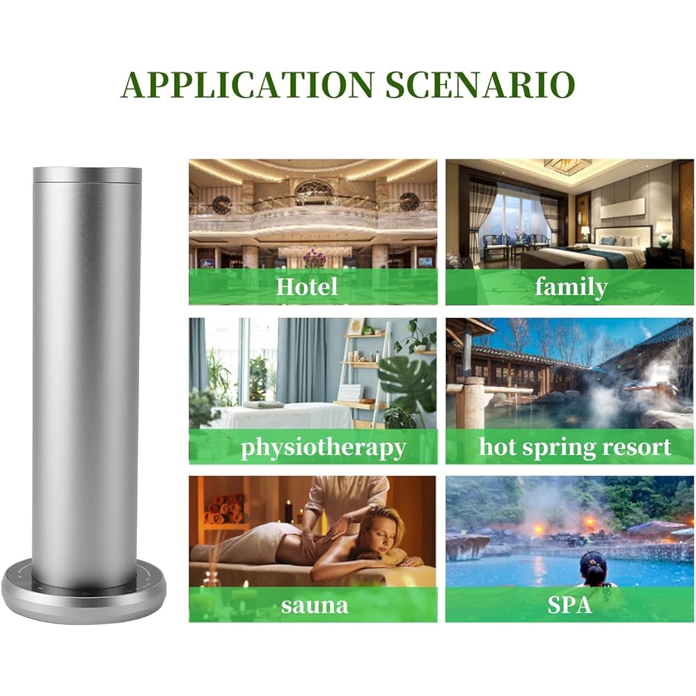 Diffuseur d'huiles Essentielles de Parfum d'air, Diffuseur d'arôme 120 ML Facile à Utiliser Machine à Air de Parfum Cylindrique en Aluminium Antidérapant de 4,5 W pour la : Cuisine et Maison