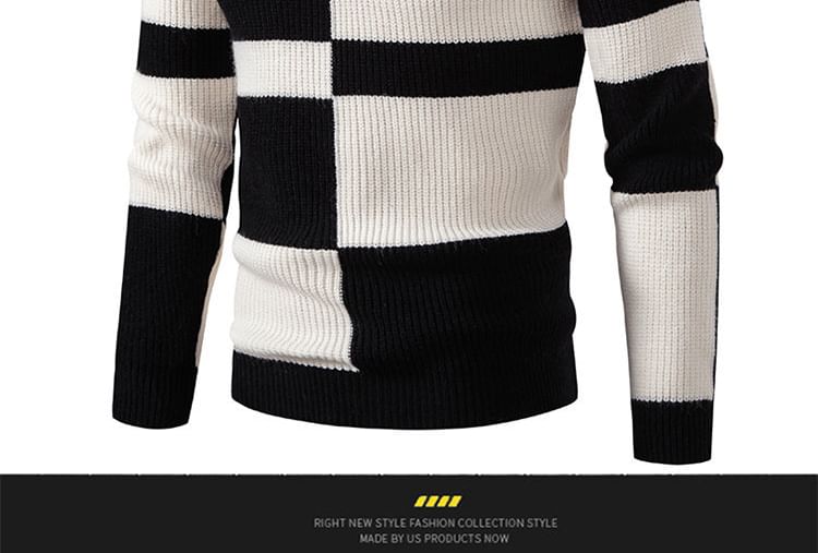 Sparrow Farm - Mock Neck Two Tone Trui