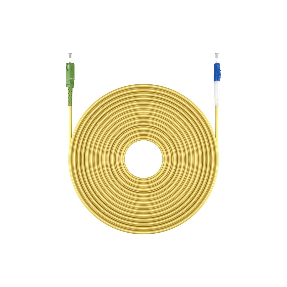 Goobay Fiberoptisk kabel (FTTH), Singlemode (OS2) Gul, Gul (Simplex), 15 m