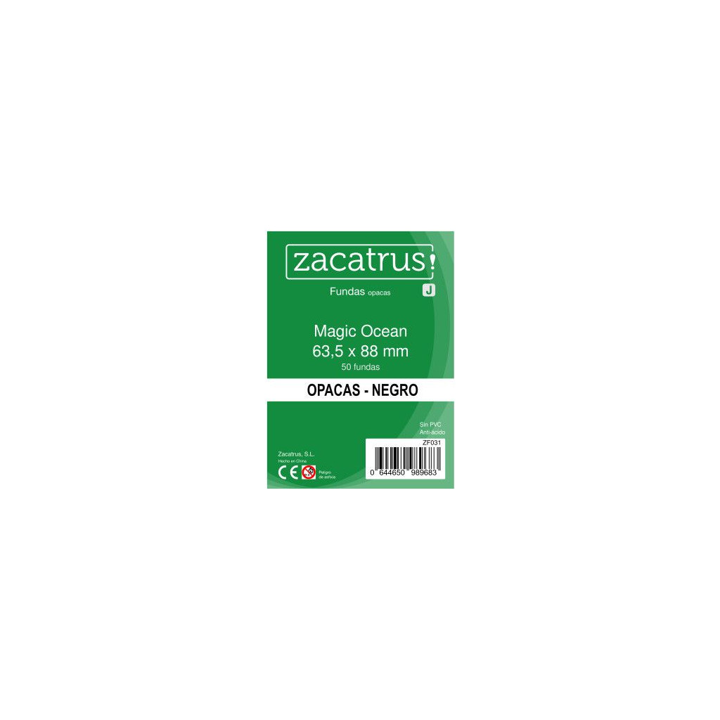 Protège-cartes Zacatrus Magic Ocean (Standard: 63,5 mm x 88mm) Noir