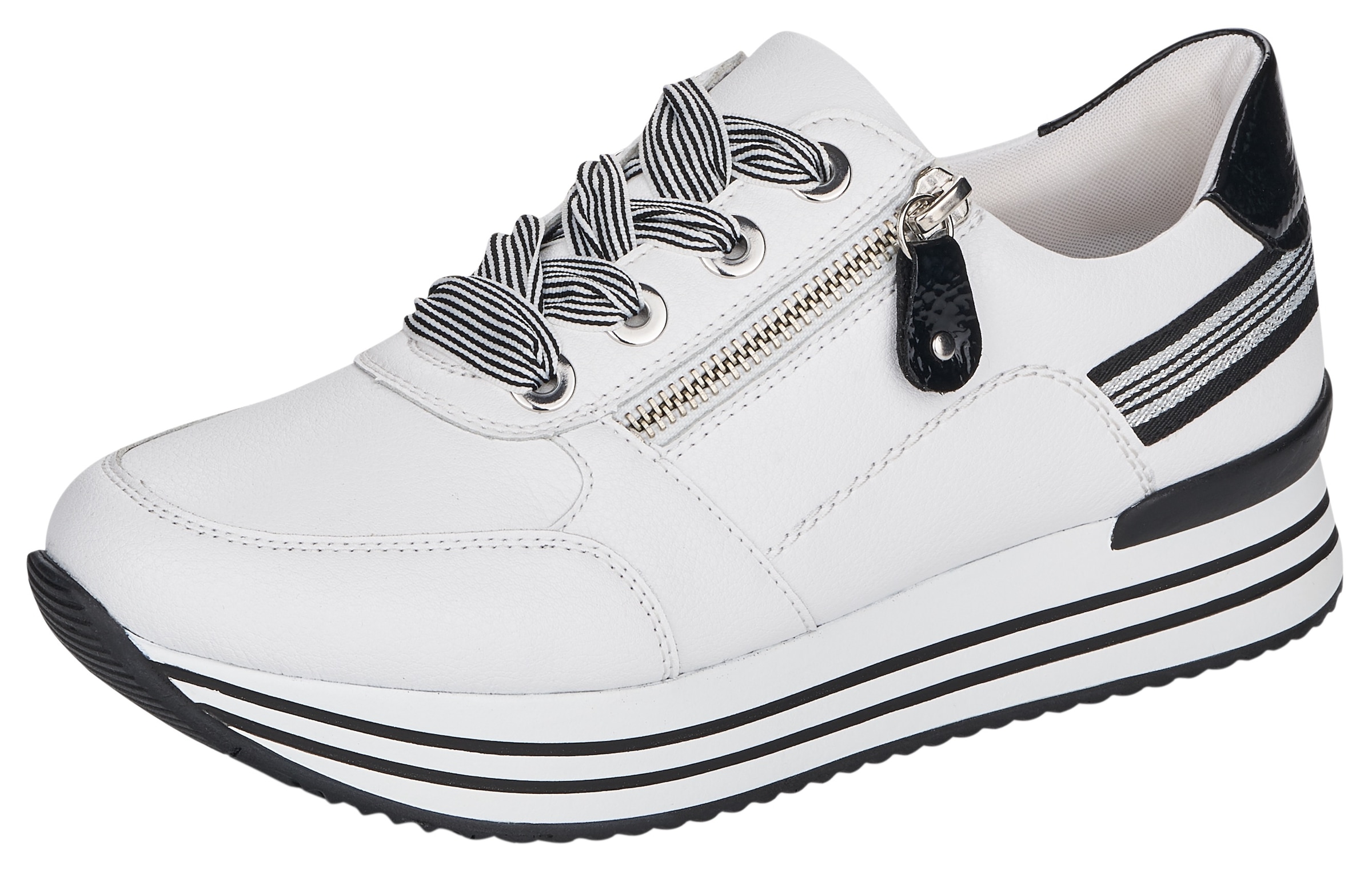 Remonte Plateausneaker  mit Wechselfussbett, Freizeitschuh, Halbschuh, Schnürschuh