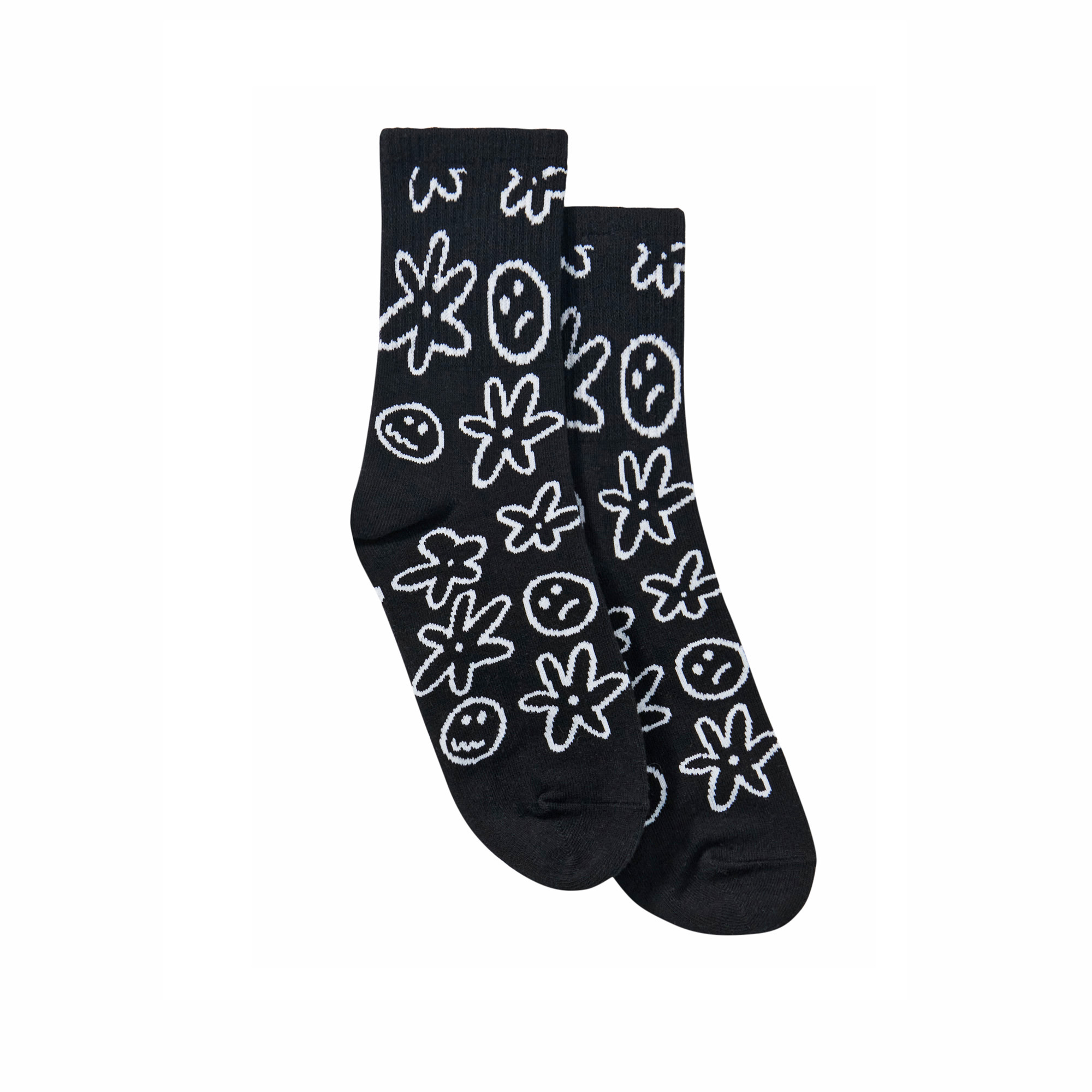 Chaussettes à motifs smiley