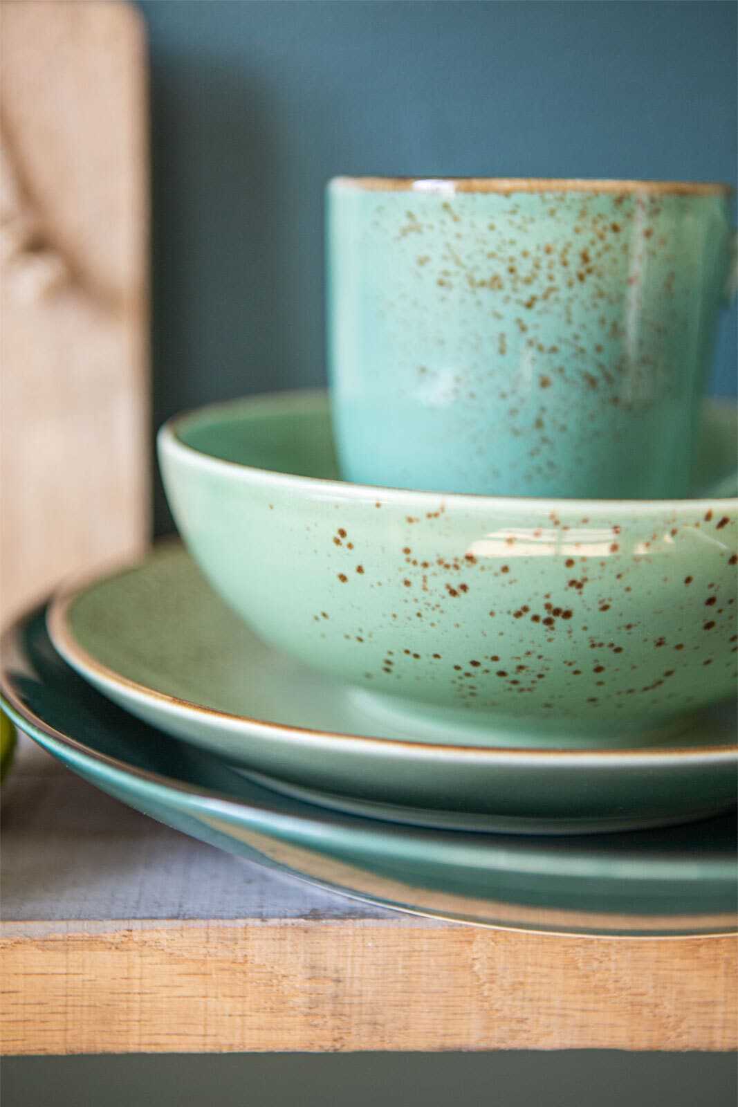 CreaTable Kombiservice NATURE COLLECTION GREEN LIFE 16-teilig grün