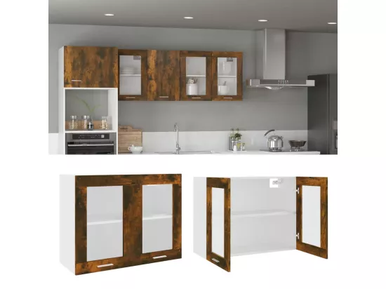 Armoire en verre suspendue 