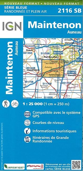 IGN - 2116 SB MAINTENON AUNEAU 1 25 000