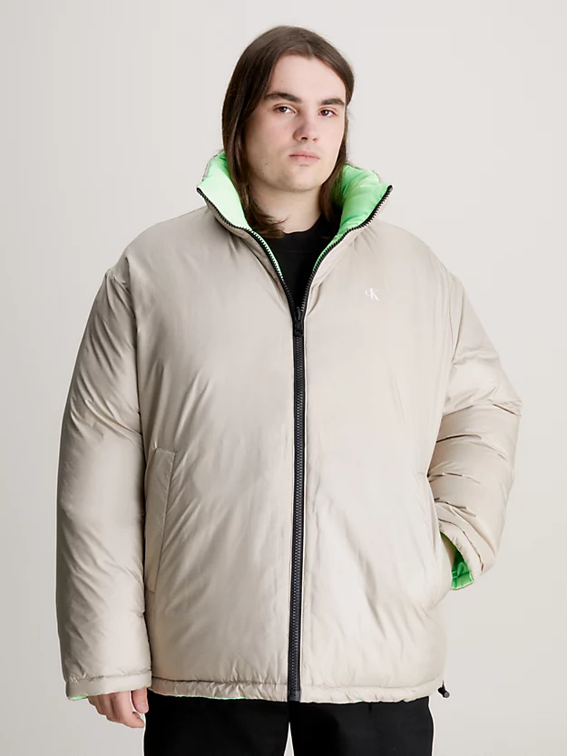 Jaqueta acolchoada reversível estilo anos 90