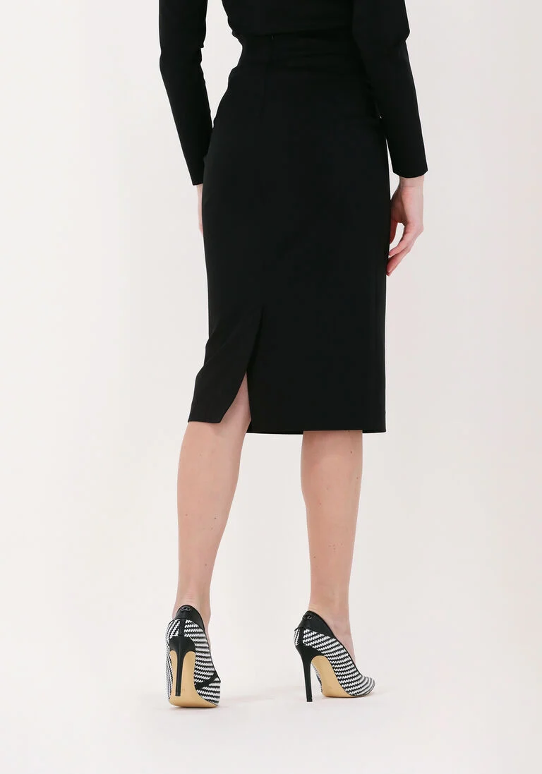 VANILIA zwarte vanilia  punto fitted skirt