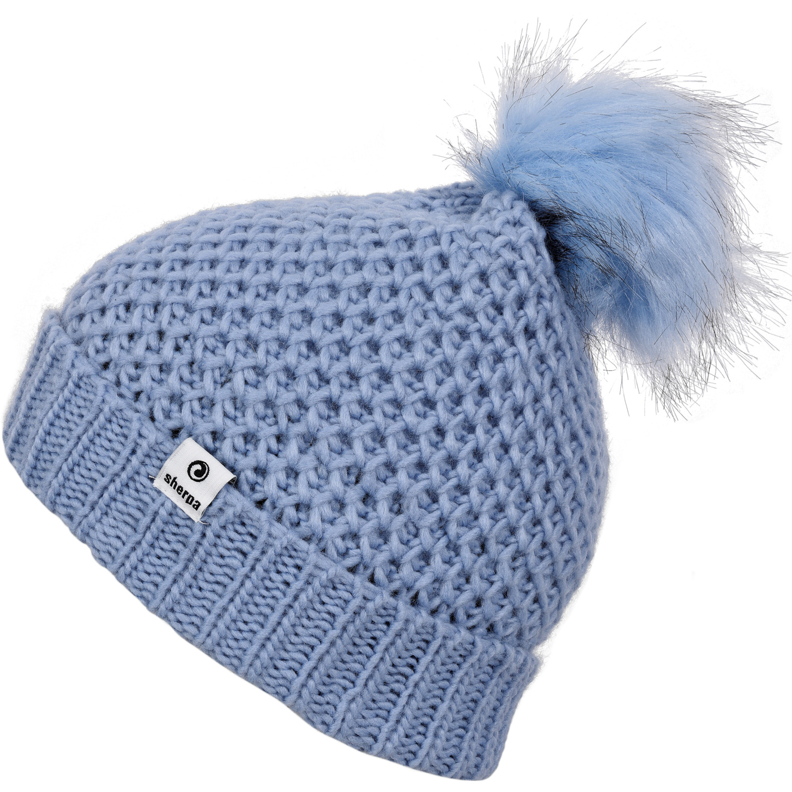 Sherpa Unisex-Strickmütze Lumle hellblau