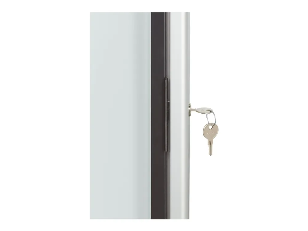 Nobo Premium Plus magnetisk låsbart opslagsskab med skydelåge 12xA4 Hvid
