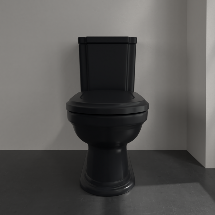 Villeroy & Boch Hommage staand toilet CeramicPlus zwart mat