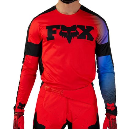Maillot cross Fox 360 - STREAK 2024 - Rouge / Blanc
