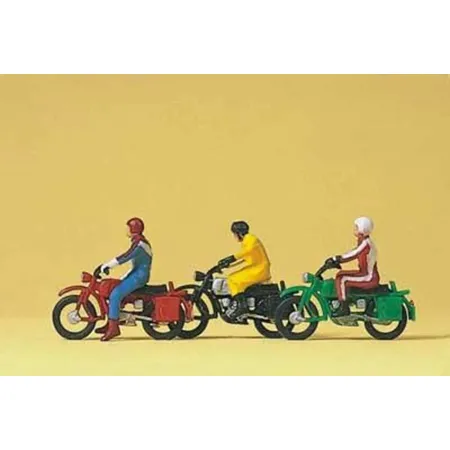 Preiser 10081 HO Motorradfahrer a. Hercules