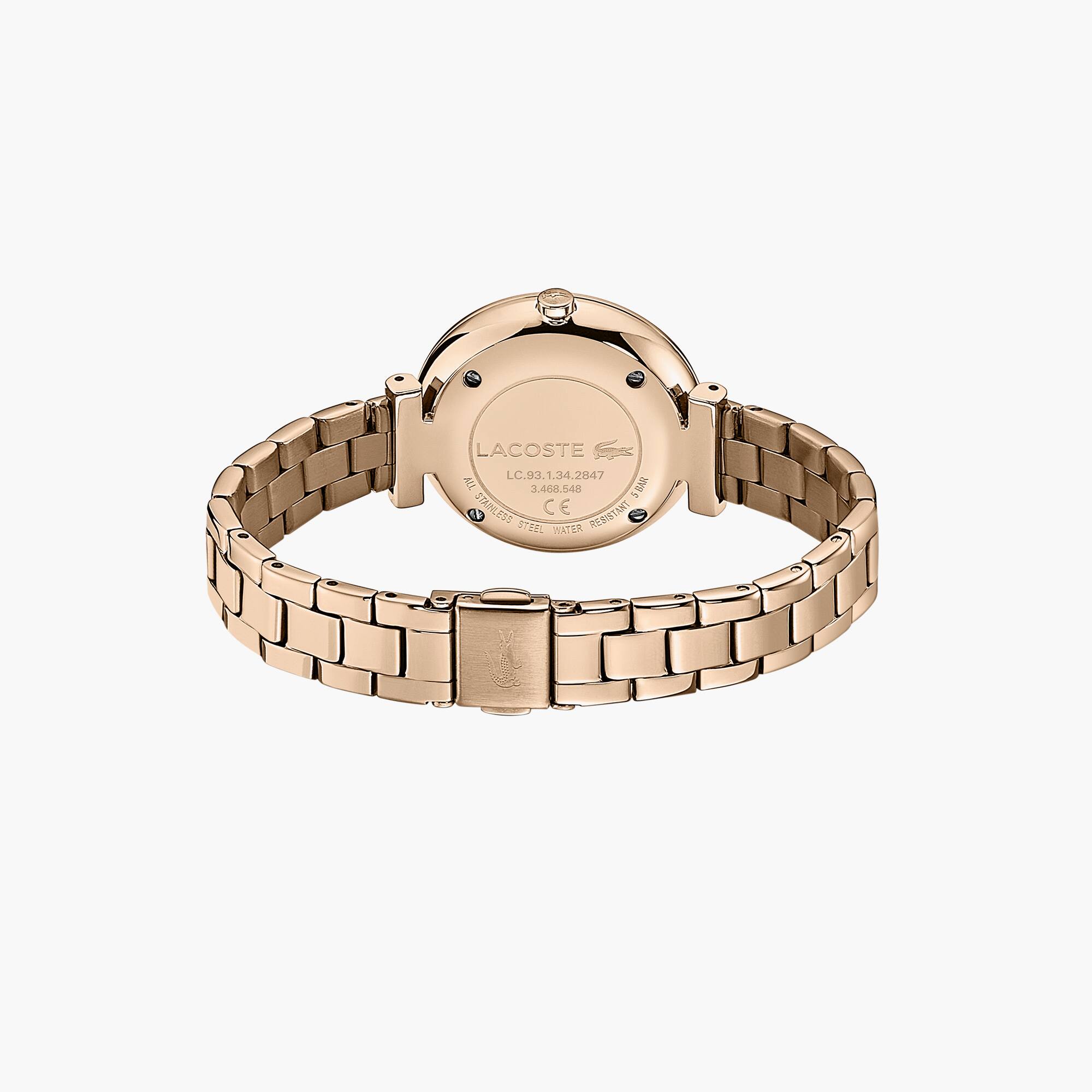 Lacoste Geneva Armbanduhr mit Stahlband mit 3 Uhrzeigern Uhren - Weiss - Lacoste - Damen
