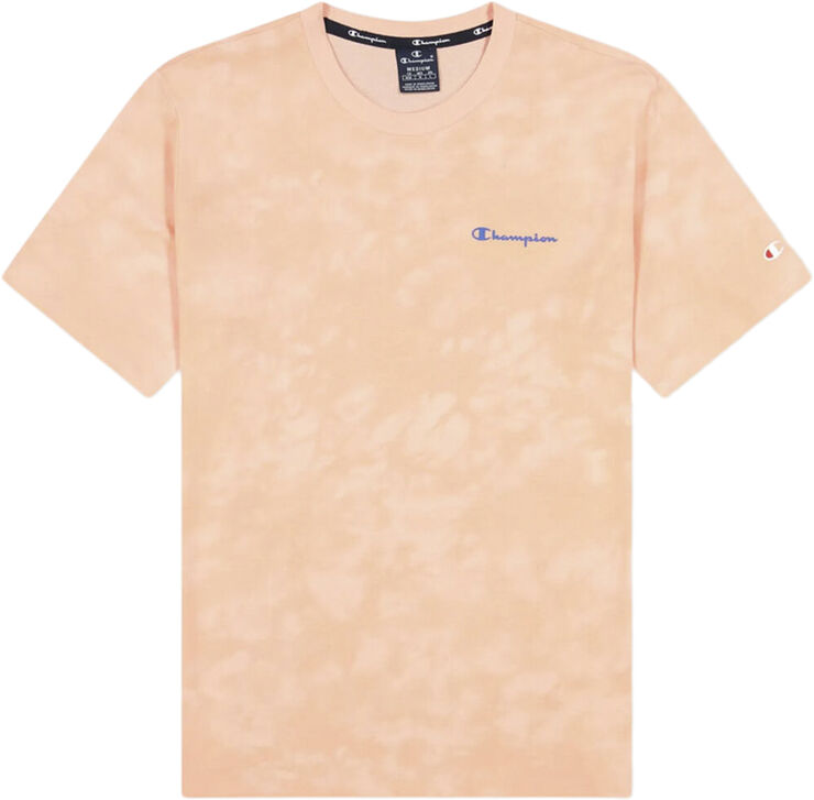 Champion Tie-Dye Small Script Logo T-shirt Pink