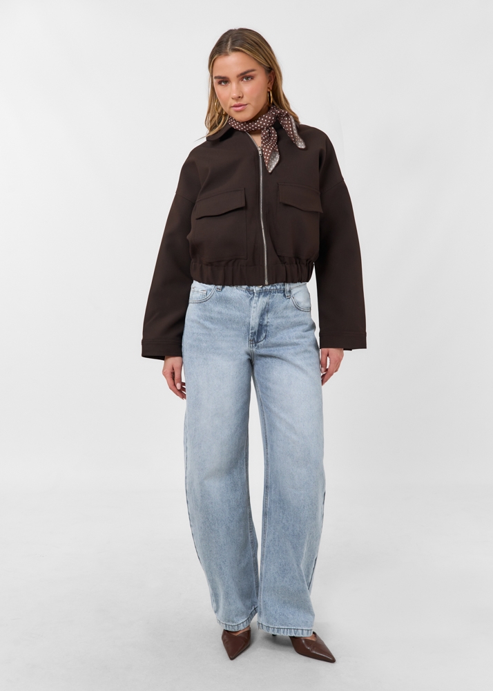 Lieke jacket choco bruin