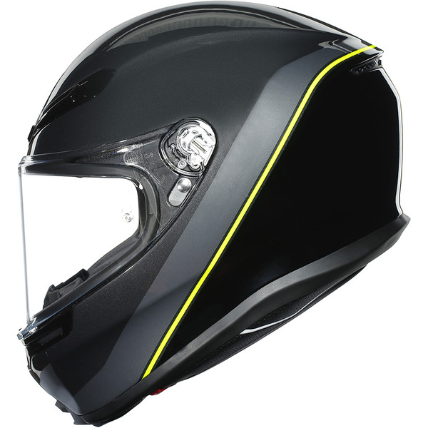 AGV - Casque K6 Minimal Noir / Gris / Jaune