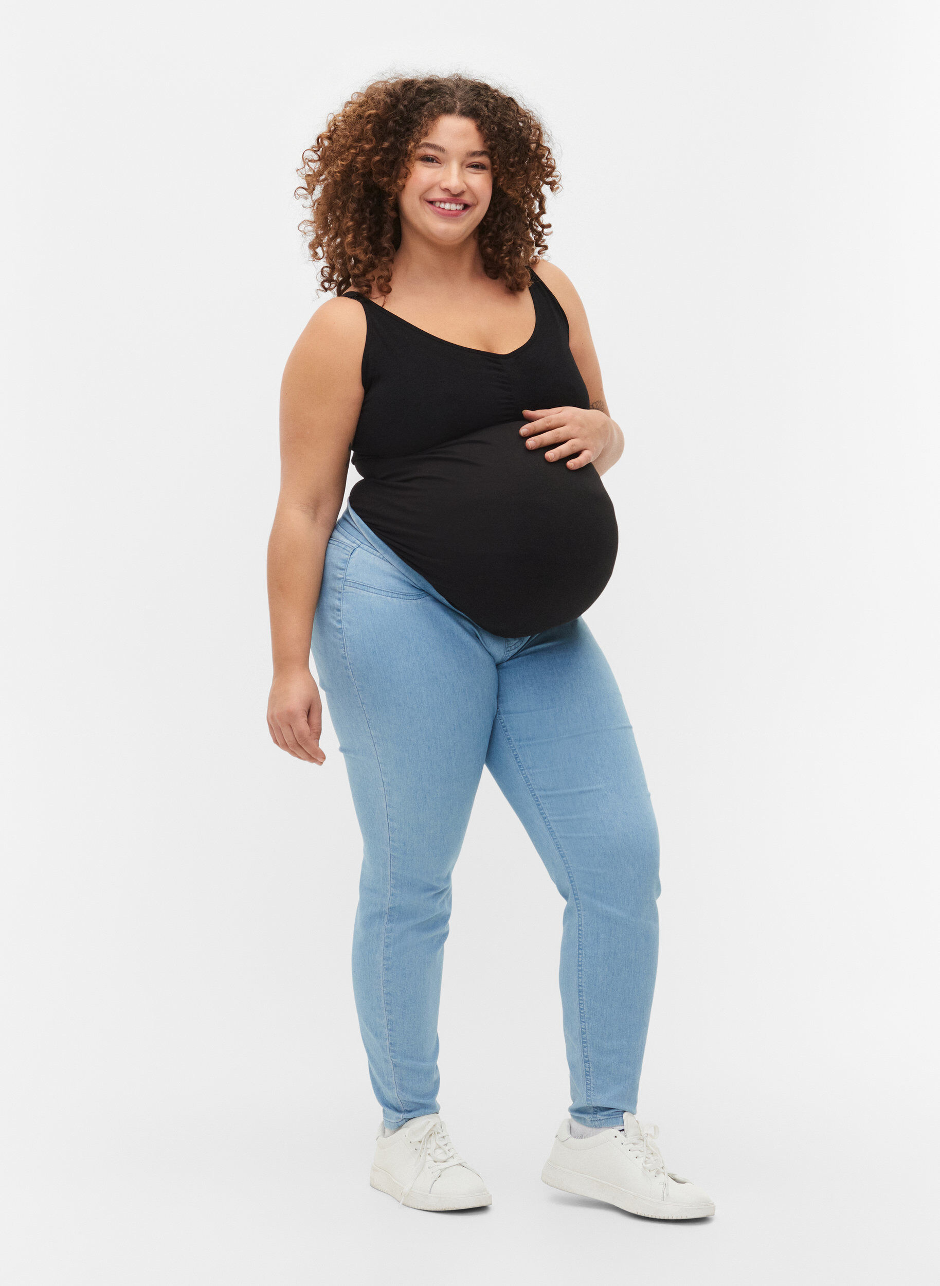 Graviditets jeggings med baglommer