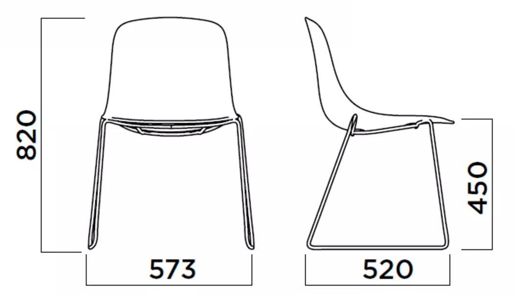 Stuhl Pure Loop Sled