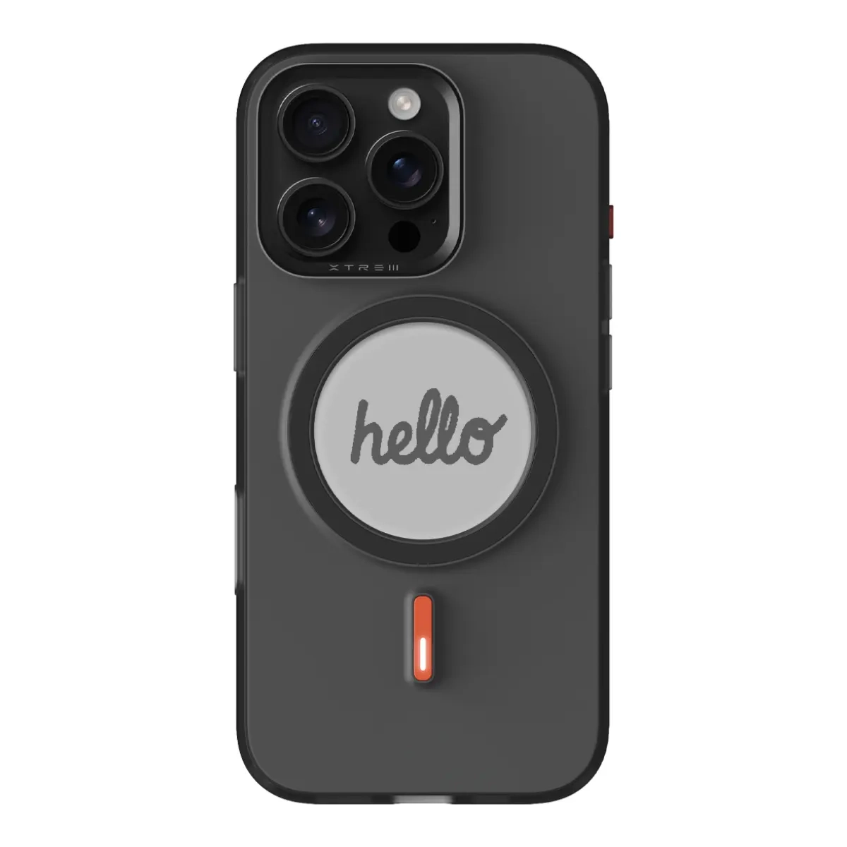 iPhone 16 Pro Xtrem MagSafe Hybrid Hülle TPU Bumper   DIY E-Ink Display - Schwarz