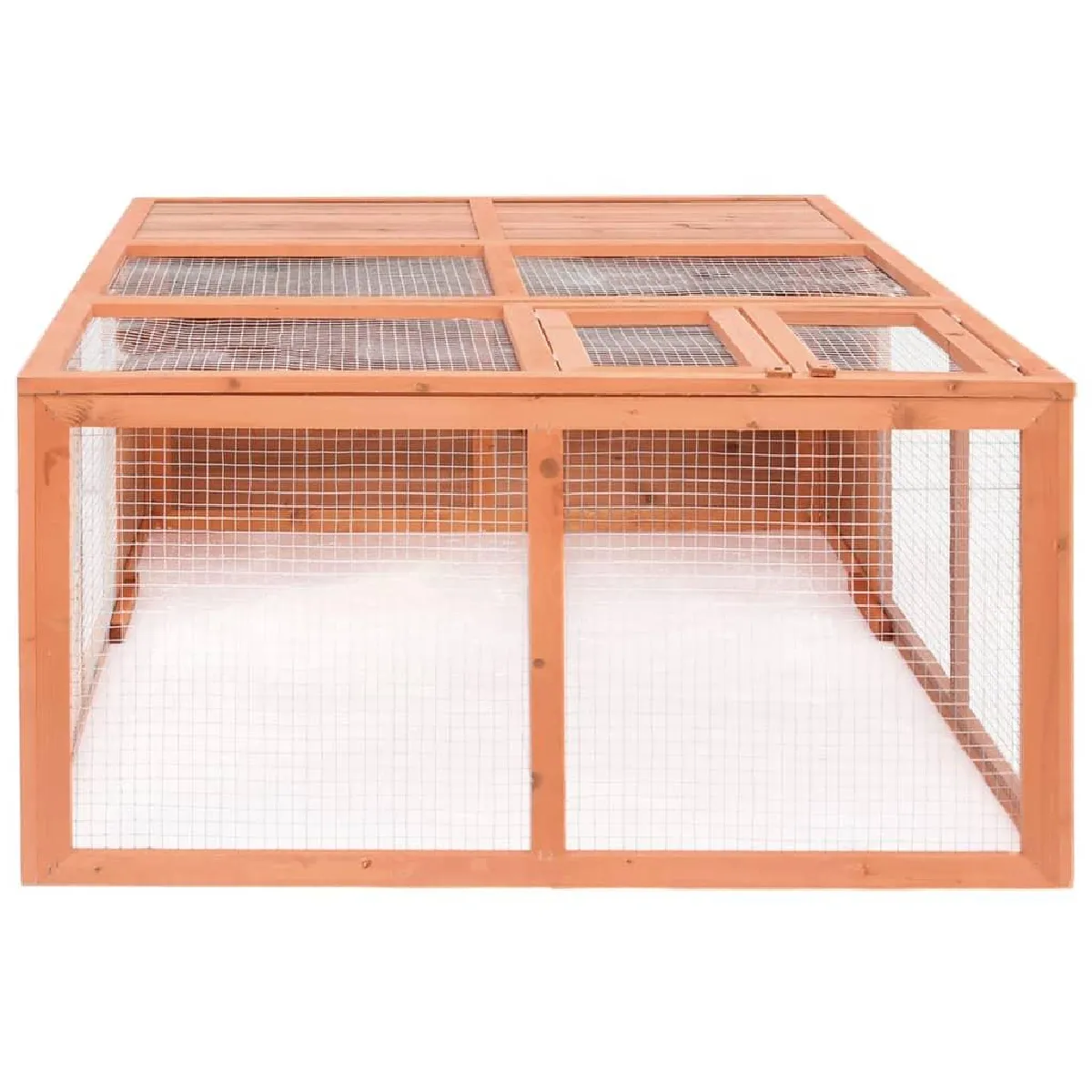 Helloshop26 Cage Animaux de Jardin - 150x100x50 cm - Sapin