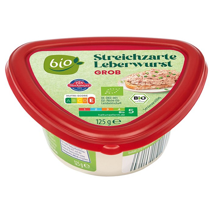 BIO Bio-Leberwurst 125 g, Grob