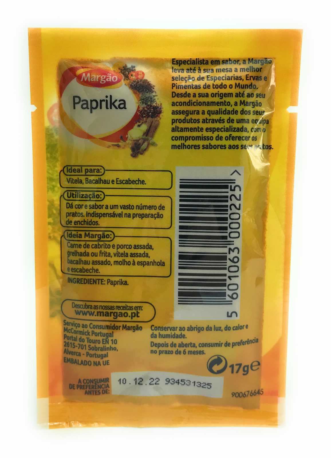 Páprica Margão 15 g