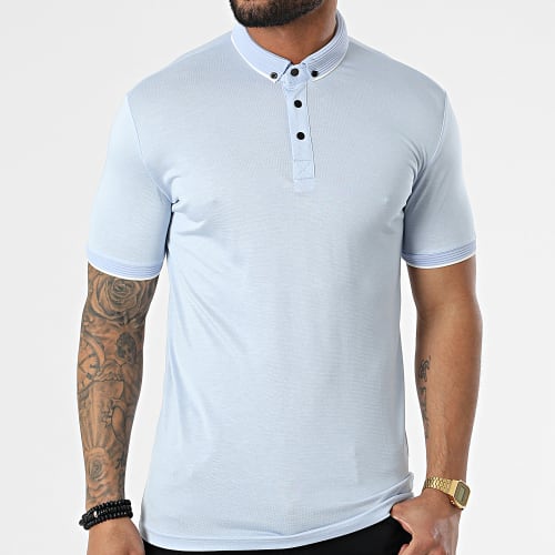 Polo A Manches Courtes 1723 Bleu Clair