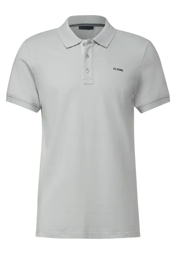 Piquée Poloshirt - silver grey