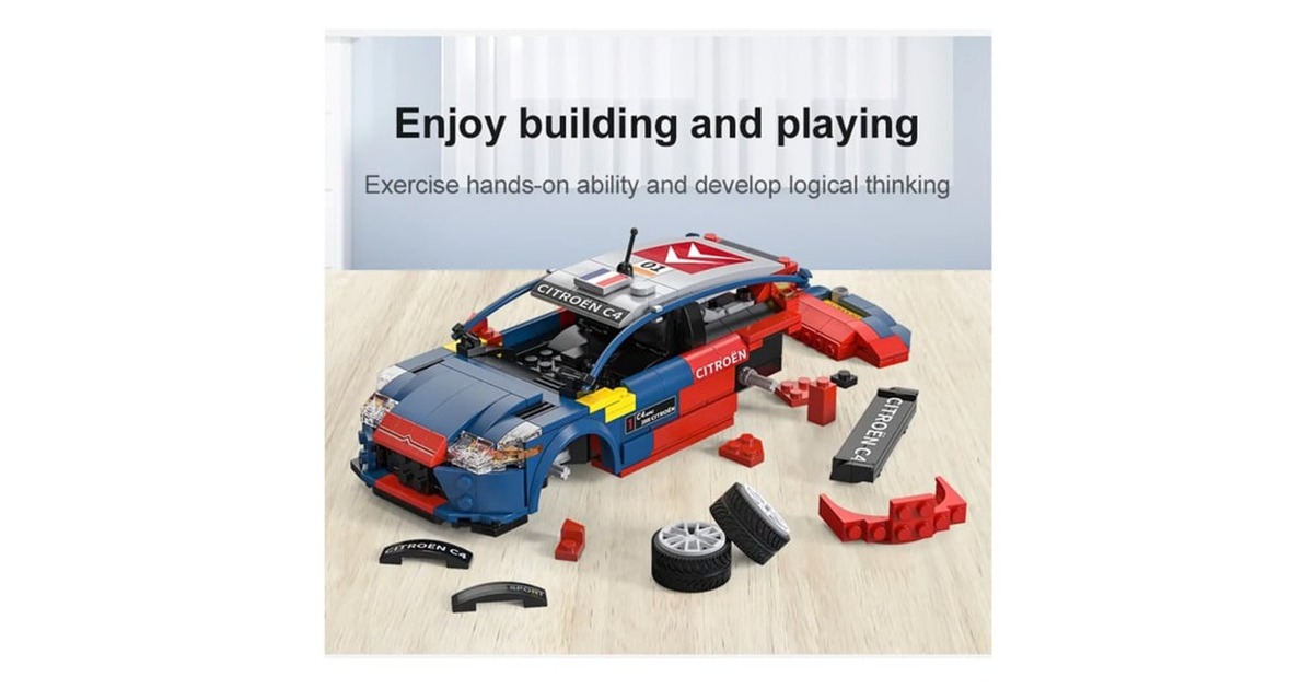 CaDASports Car - Citroen C4 WRC Constructiespeelgoed  (C51078W, schaal 1:20, Dual Mode control)