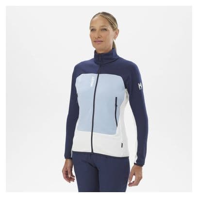 Polaire Femme Millet Fusion Grid Bleu/Blanc