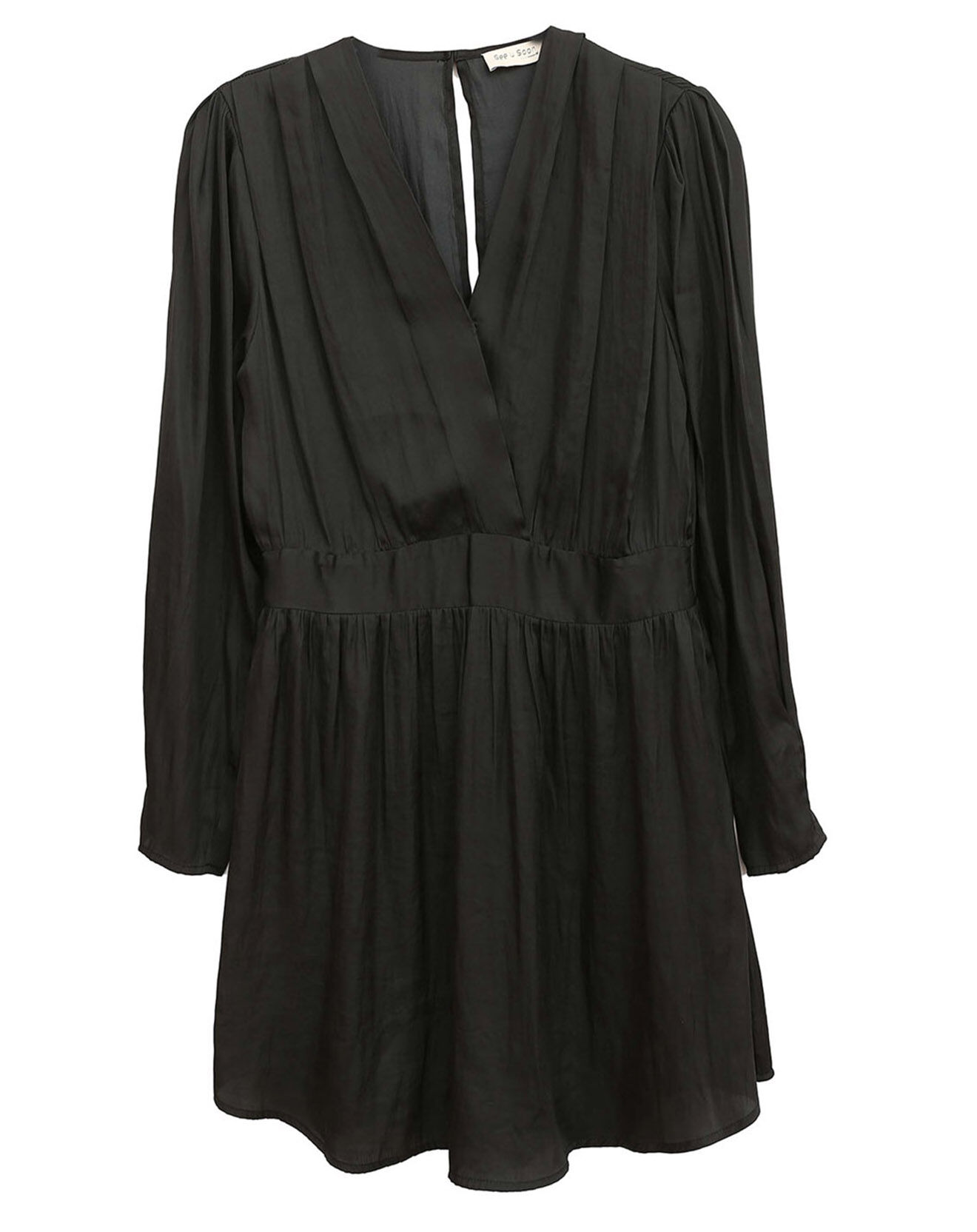 See u Soon Robe satinée Naomie noire