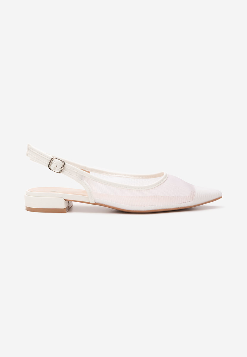 Chaussures slingback blancs Margaryte