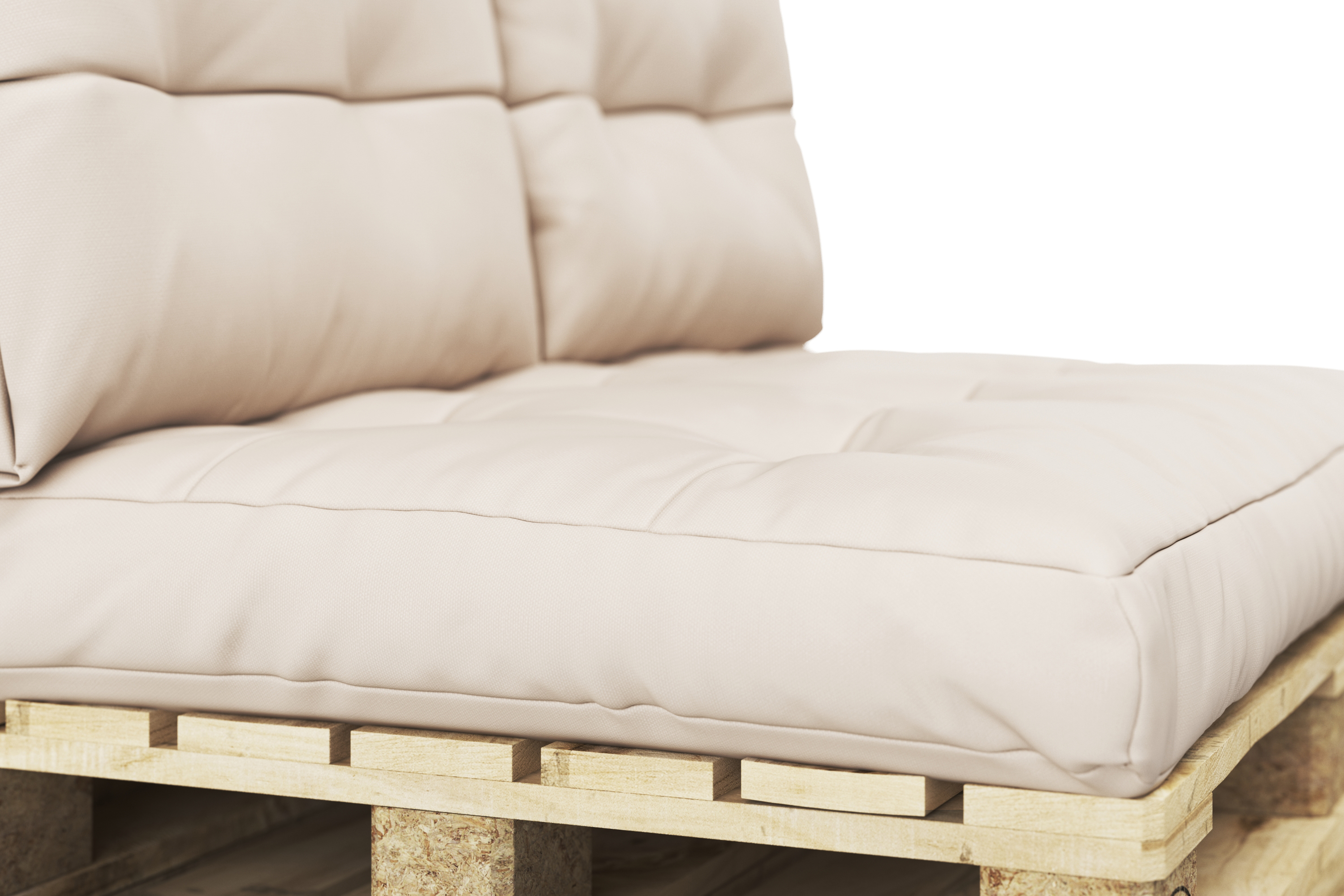 Palettenkissen Set 3-teilig beige