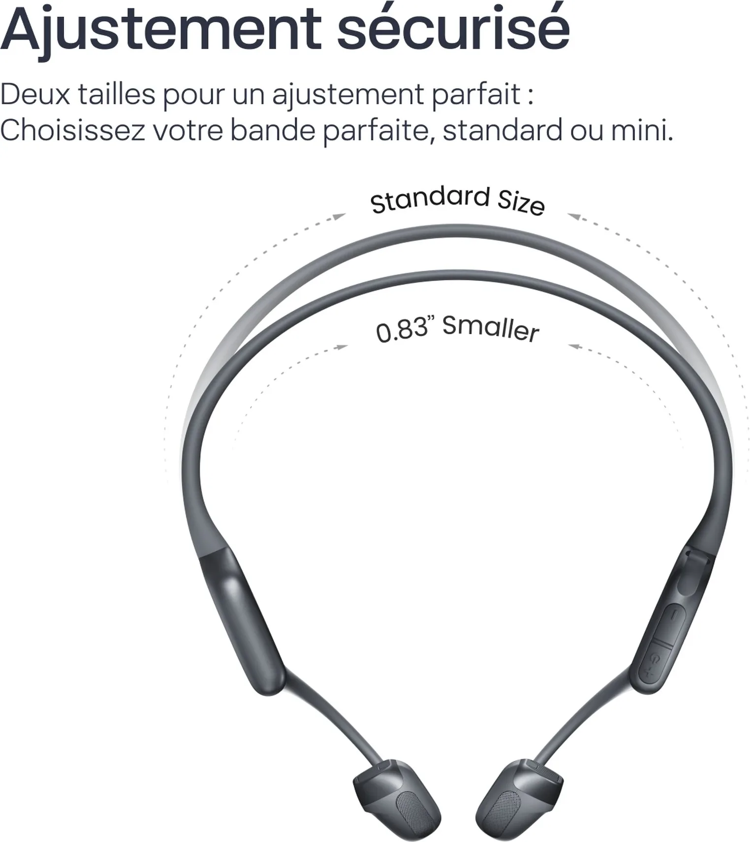 Shokz Open Run Pro 2 Mini Noir Écouteurs Bluetooth