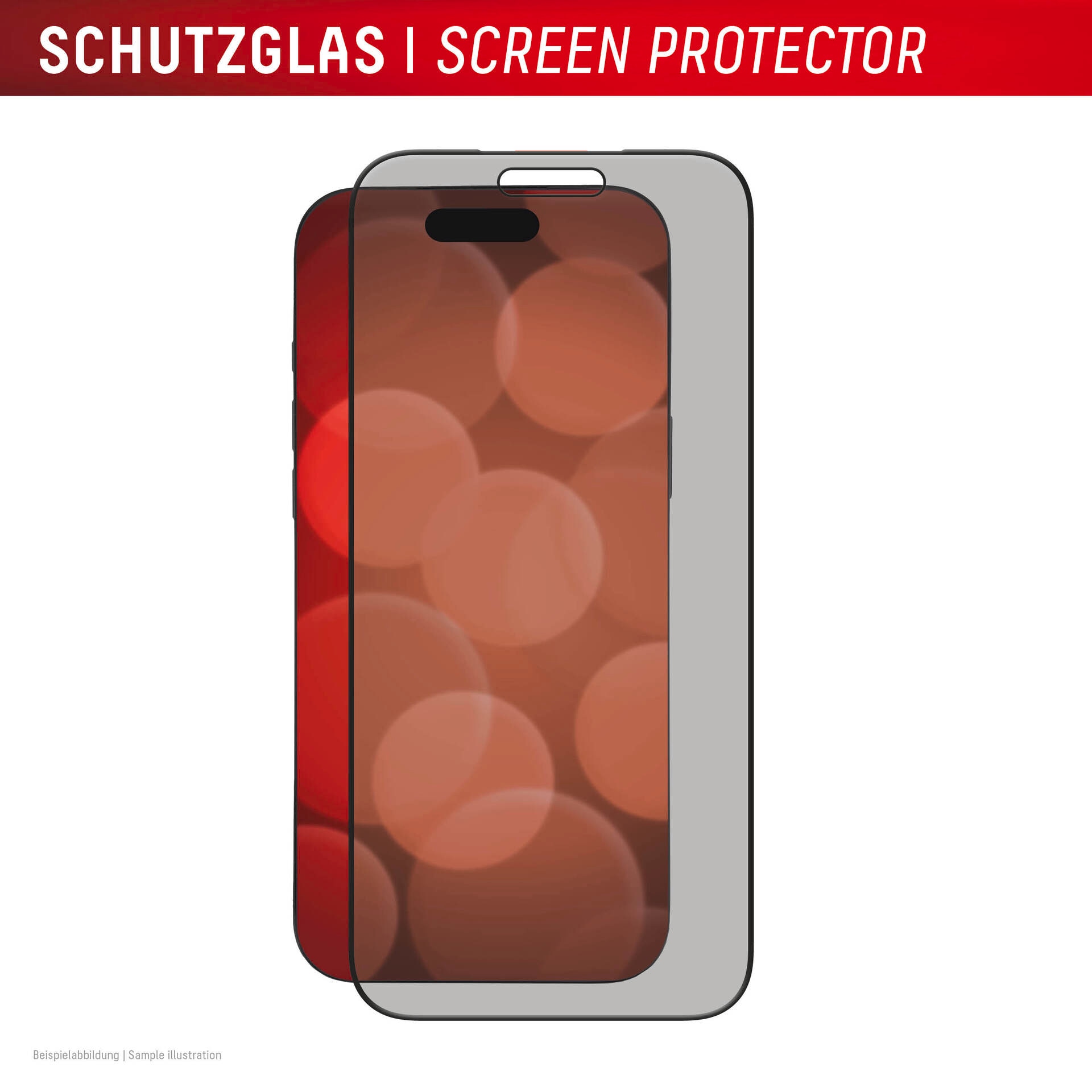 Displex Displayschutzglas »Privacy Glass Screen Protector« für Apple iPhone 17 Pro Max Displayschutzfolie, Schutzfolie, Bildschirmschutz, kratz- & stossfest