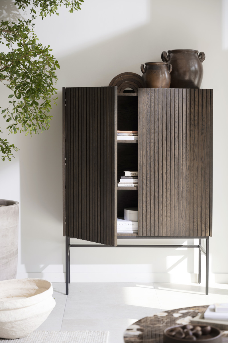 Opbergkast Halifax houten Bruin