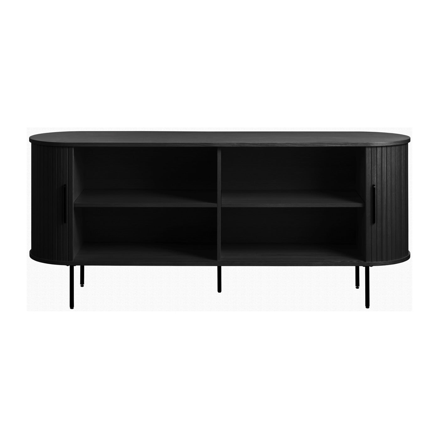 by fonQ Alon Dressoir - B 180 cm - Zwart Eiken