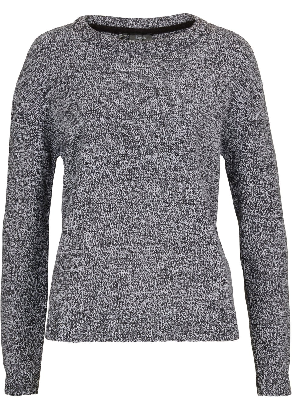 Pull en maille chiné à col rond