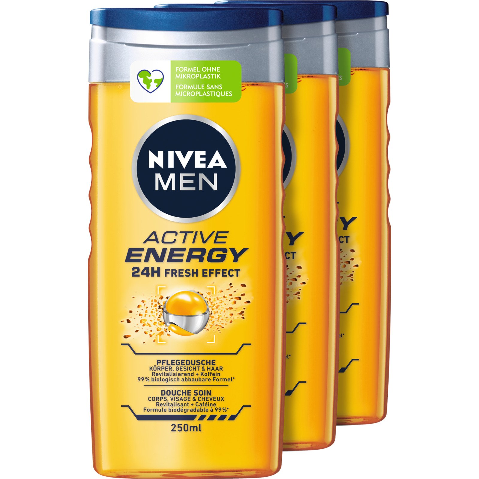 Nivea Men Dusch Active Energy 3 x 250 ml