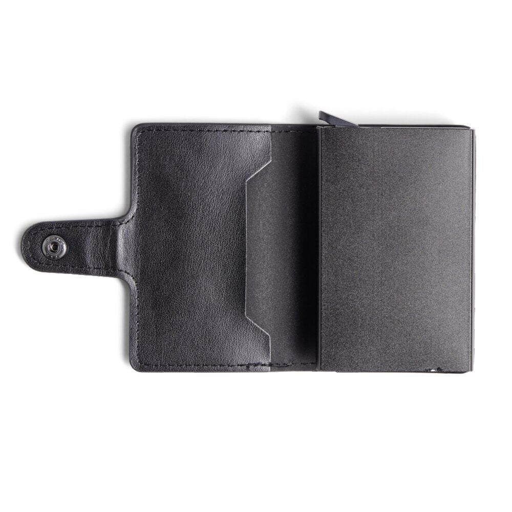 Portefeuille noir polyuréthane avec boitier RFID