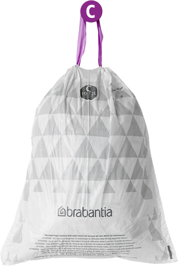 Brabantia Affaldspose 12 ltr. 20 stk. White