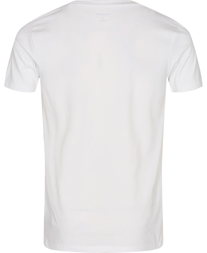 Lindbergh Mens stretch v-neck tee S/S Hvid