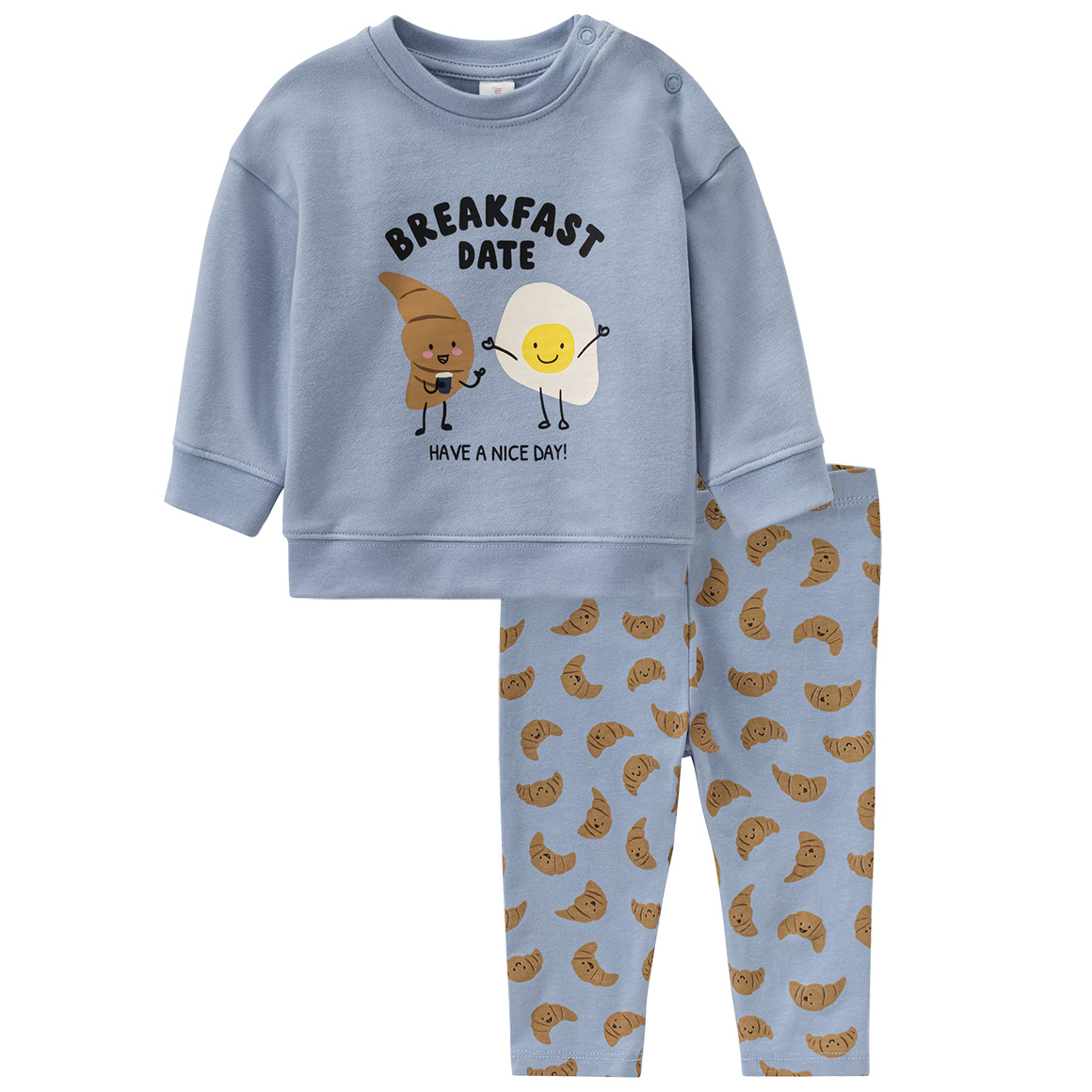 Topomini Newborn Sweatshirt  und Leggings im Set hellblau