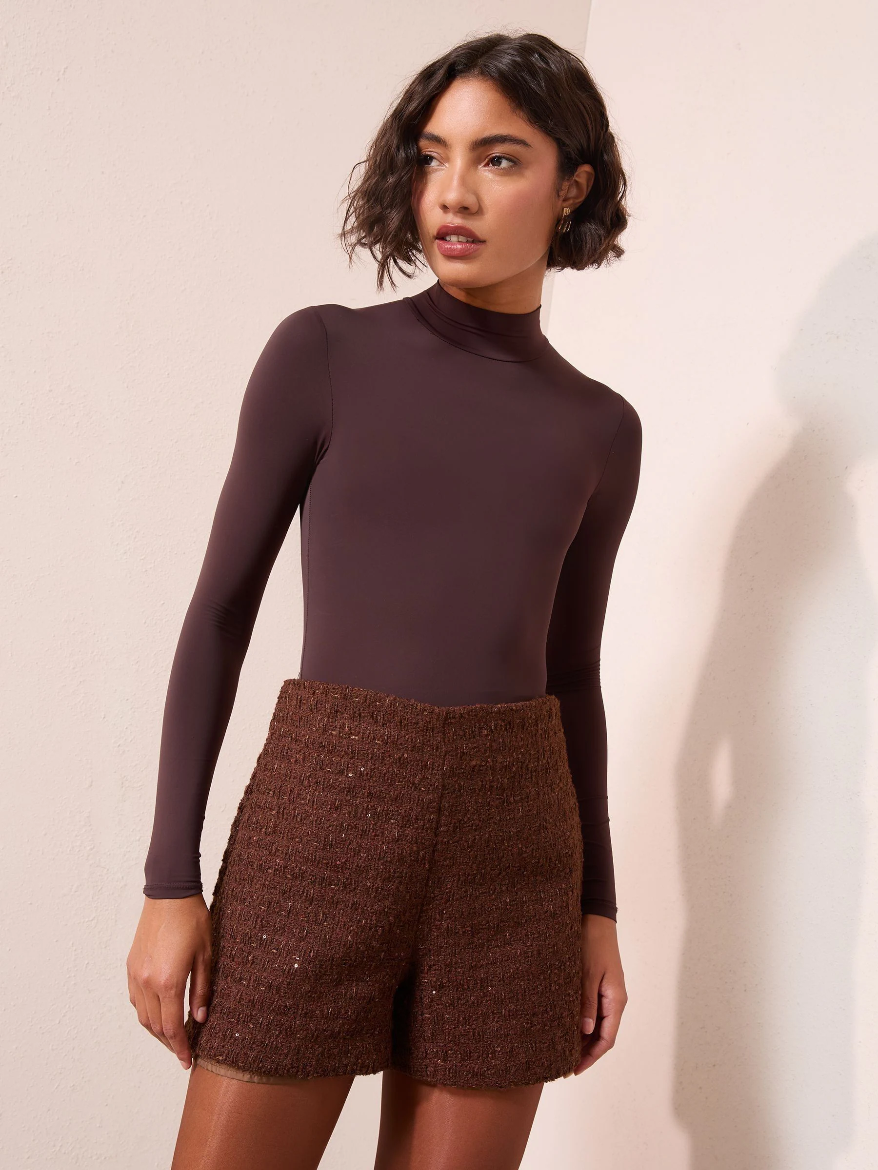 Friends Like These X Lucy Mecklenburgh Boucle Shorts