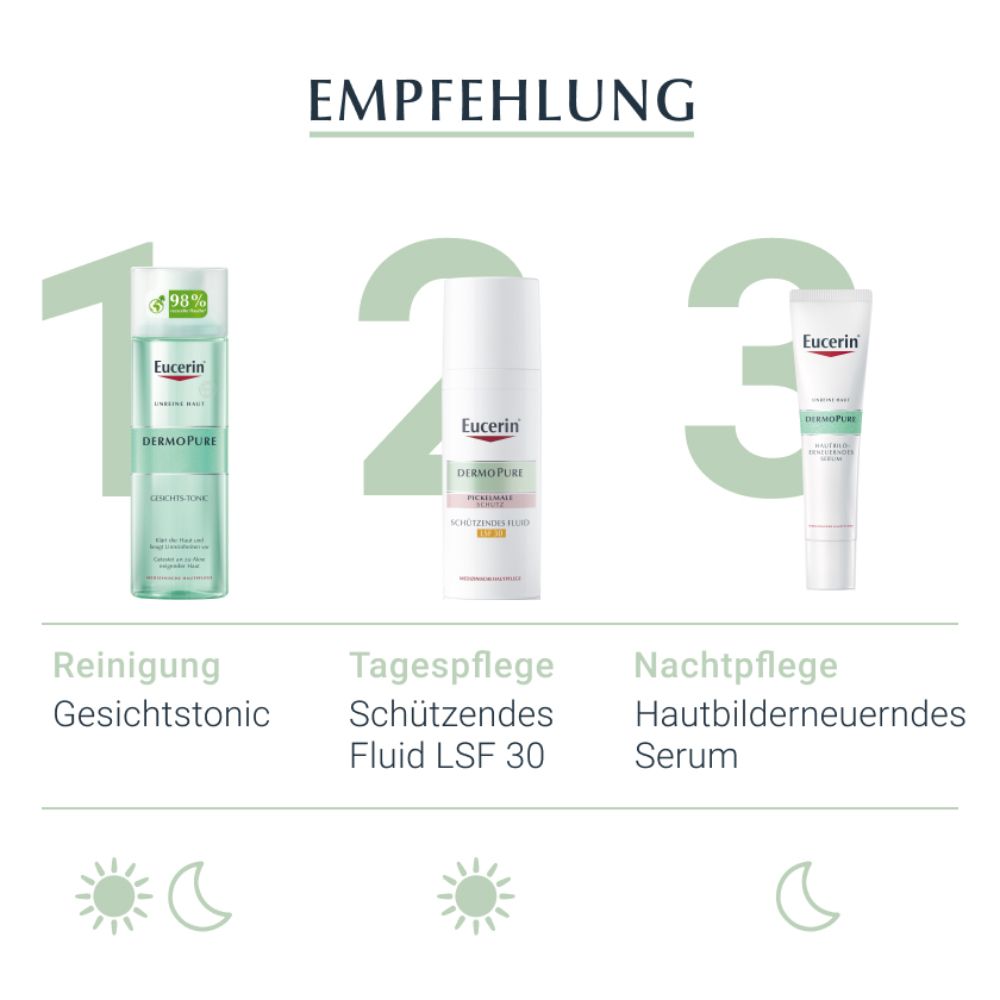 Eucerin® DermoPure Gesichts-Tonic – klärt und reinigt unreine Haut mit natürlicher Milchsäure