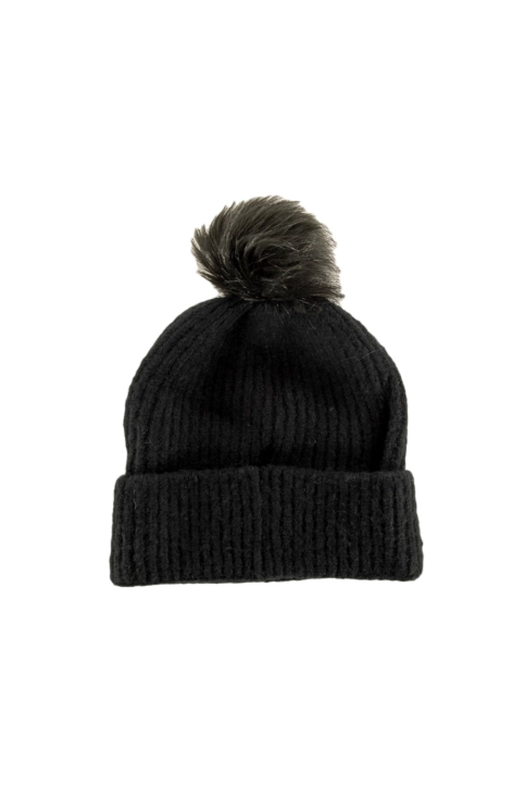 Bonnets columbia winter blur pom pom 010 black